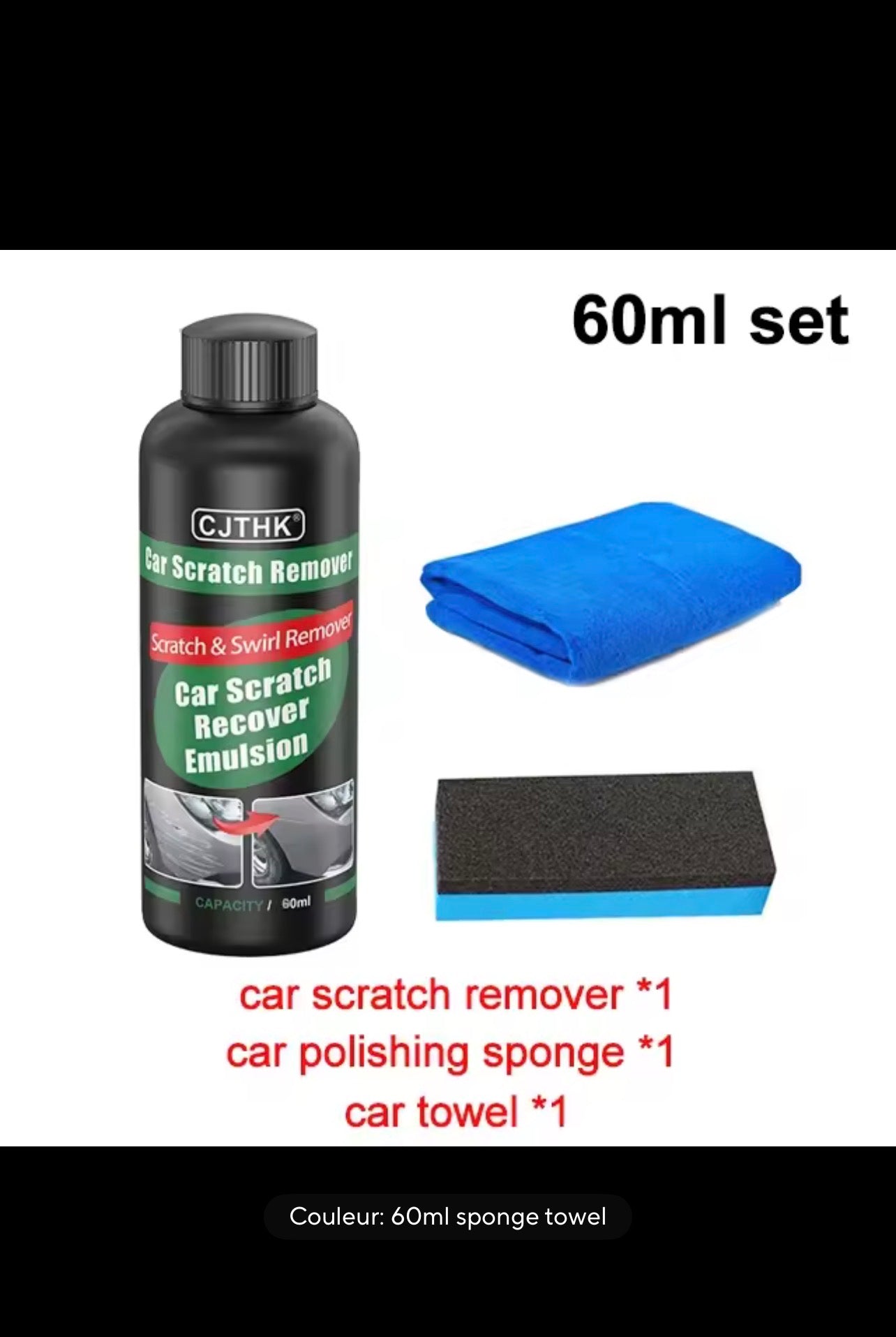 Kit Réparateur de Rayures Carrosserie – Rénovateur de Peinture